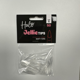 Halo Jellie Nail Tips Stiletto Long, Sizes 5, 50 One Size