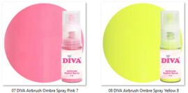 DIVA Airbrush Ombre Spray 6 kleuren naar keuze Set - 6 x 5gr