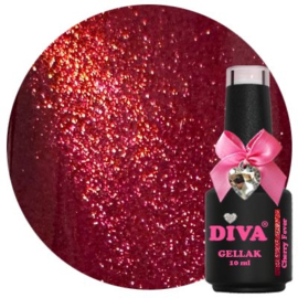Diva Gellak Red Cat Alert - Cherry Fever - 10ml - Cat Eye - Hema Free - TPO Free