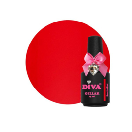 Diva Gellak Scarlet Red 15 ml - Catch The Kiss Collection