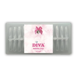 Press-On/ Show Tips Clear Stiletto - box 240 Pcs