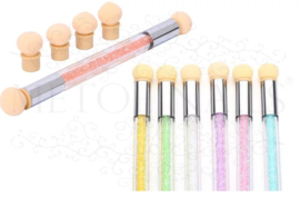 Diva Stippling Ombre&Pigment Tool - crystal
