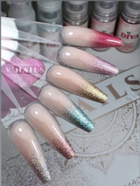 Diva Airbrush Glitter Ombre Spray 4 - 5gr