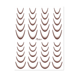 Moyra Watertransfer Sticker No. 09 Ombre Brown  - Faded French Smile