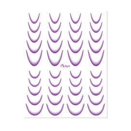 Moyra Watertransfer Sticker No. 07 Ombre Purple  - Faded French Smile