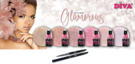 Diva Gel in a Bottle Glamorous Collection -  6x15ml - Hema Free + TPO Free + Gratis Fineliner