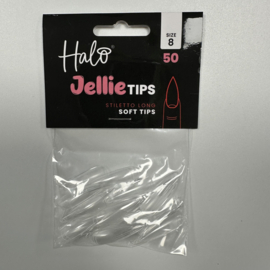 Halo Jellie Nail Tips Stiletto Long, Sizes 8, 50 One Size