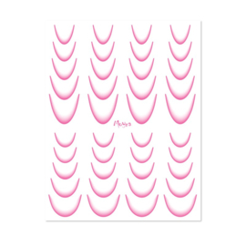 Moyra Watertransfer Sticker No. 08 Ombre Pink  - Faded French Smile
