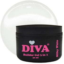 DIVA Builder Gel LOW HEAT 3-in-1 MILKY WHITE 30ml