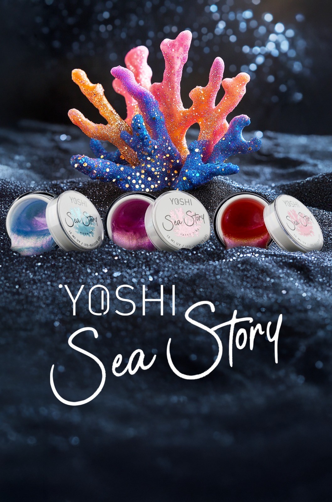 Yoshi Sea Story Taffy Tide - 15ml - Glitter Effect  - Low Heat -  TPO Free