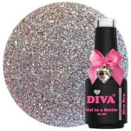 Diva Gel in a Bottle Shimmering Wow - Silver Wow - 15ml - Hema Free