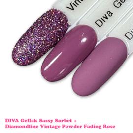 DIVA Gellak Fluffy Powder Sassy Sorbet 10ml - Hema Free - TPO Free