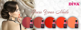 Diva Gellak Dress Your Nails Collection 5x10ml  - Hema Free - TPO Free