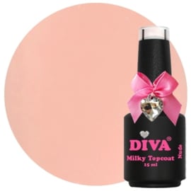 Diva Milky Topcoat Nude- No Wipe 15 ml