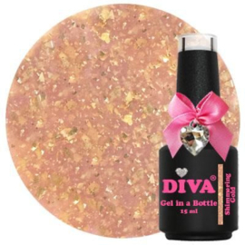 Diva Gel in a Bottle Shimmering Wow - Shimmering Gold - 15ml