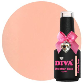 Diva Gellak Rubber Basecoat Peachy Love 15 ml