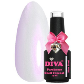 Diva Parelmoer Shell Topcoat Lilacs Pearl No Wipe 15ml
