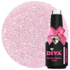 Diva Gel in a Bottle Nude Glitters Smart Gummy - 15ml - Hema Free