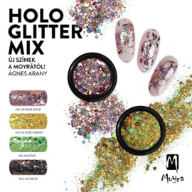Moyra Rainbow Holo Glitter Mix 08 Green