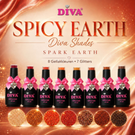 Diva Gellak Spicy Earth Diva Shades - Smoked Apricot 10ml