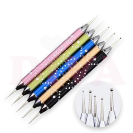 Diva Diamond Glitter dotting tools set 5 Delig