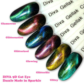 Diva Gellak Cat Eye Dazzle Made in Sparkle Glitterized