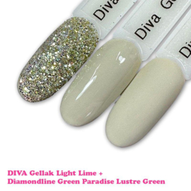 Diva Gellak Tinted Green Colors - Light Lime - 10ml - Hema Free