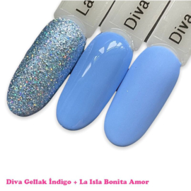Diva Gellak Bahia Colores Indigo 15ml +Diamondline La Isla Bonita Amor