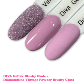 DIVA Gellak Fluffy Powder Blushy Nude 10ml  - Hema Free - TPO Free