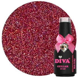 Diva Gellak Holo Rainbow - Holo Ruby 10ml - Hema & TPO Free