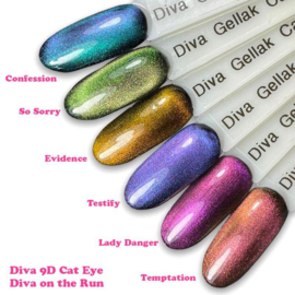Diva Gellak Cat Eye - Lady Danger 15ml - Diva On The Run Collection