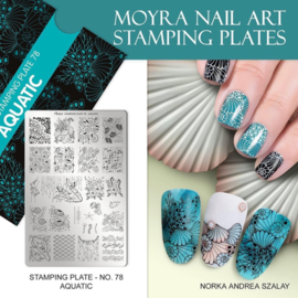 Moyra Stamping Plate 078 Aquatic