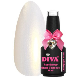 Diva Parelmoer Shell Topcoat Champagne Pearl No Wipe 15ml