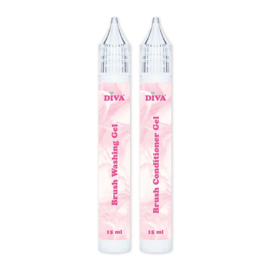 DIVA Brush Washing and Conditioner Gel  15ml Set