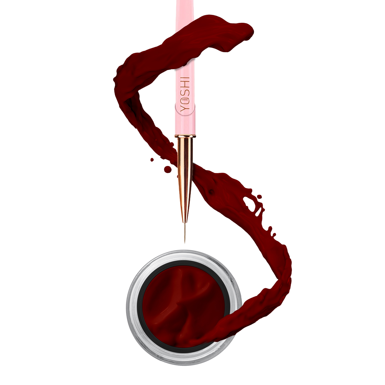 YOSHI Paint Gel Burgundy   - HEMA Free - TPO Free