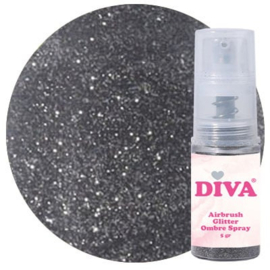 DIVA Airbrush Glitter Colorboom Spray Black 11