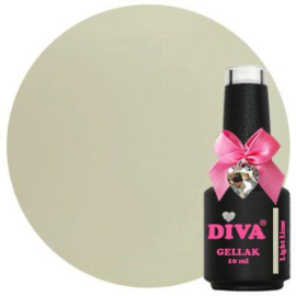 Diva Gellak Tinted Green Colors - Light Lime - 10ml - Hema Free