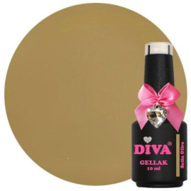 Diva Gellak Tinted Green Colors - Satin Olive - 10ml - Hema Free