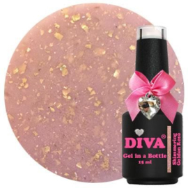Diva Gel in a Bottle Shimmering Wow - Shimmering Golden Rose - 15ml - Hema Free