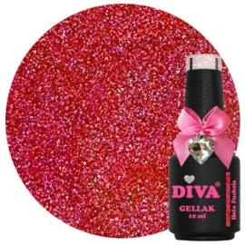 Diva Gellak Holo Rainbow - Holo Fuchsia 10ml - Hema & TPO Free