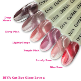 DIVA Gellak Glaze Love Cat Eye Collectie 2  -  Lightly Taupe 10ml