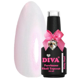 Diva Parelmoer Shell Topcoat Pinky Pearl No Wipe 15ml