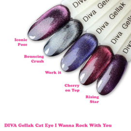 Diva Gellak Cat Eye I Wanna Rock With You - Iconic Pose 10ml - Hema & TPO Free 