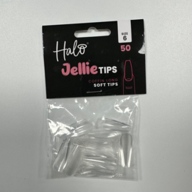 Halo Jellie Nail Tips Coffin Long, Sizes 6, 50 One Size