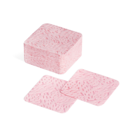 Lint Free Perforated Pads Pink -175pc - 11226