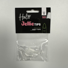Halo Jellie Nail Tips Stiletto, Sizes 9, 50 One Size
