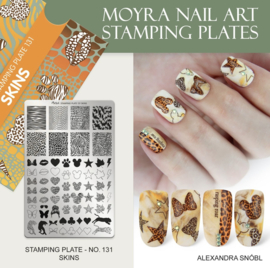 Moyra Stamping Plate 131 Skins+ Gratis Try On Sheet