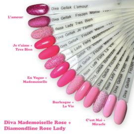DIVA Gellak Mademoiselle Rose 10ml Collection - Hema Free