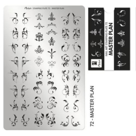 Moyra Stamping Plate 072 Masterplan + Gratis Try On Sheet