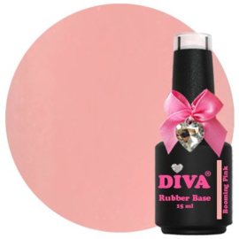 Diva Gellak Rubber Basecoat Booming Pink 15 ml